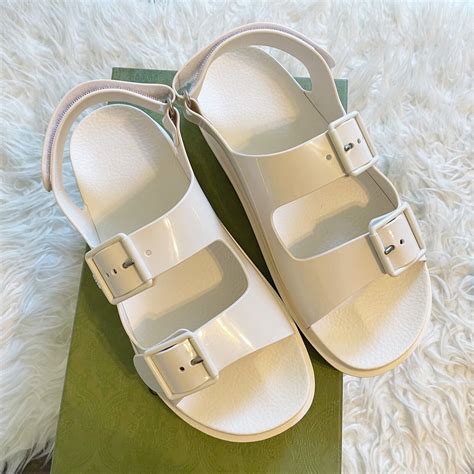 isla double strap sandal gucci|Gucci Isla Flat Sandals .